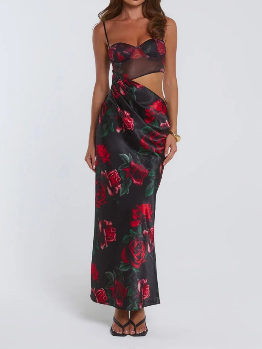 Hello Molly Kissed By Roses Maxi Dress Black